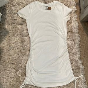 Victorias Secret Pink Beach Terry Ruched Side Dress NWT